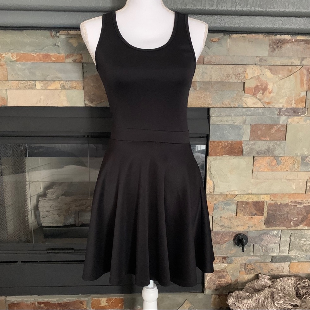 Black skater dress